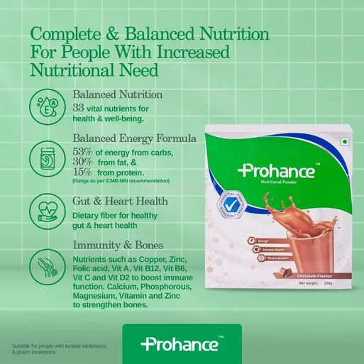 prohance choco powder 200 gm